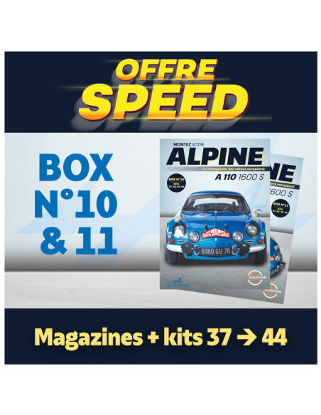 OFFRE SPEED  Alpine A110  Box 10 & 11