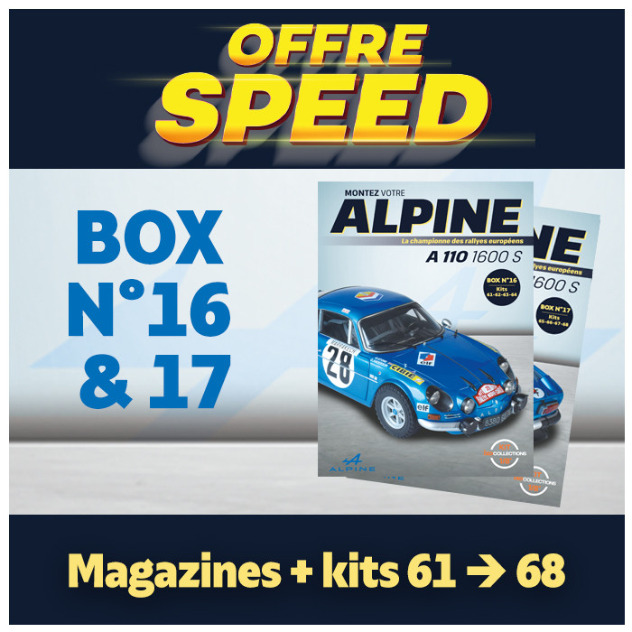 OFFRE SPEED  Alpine A110  Box 16 & 17 - IXO COLLECTIONS