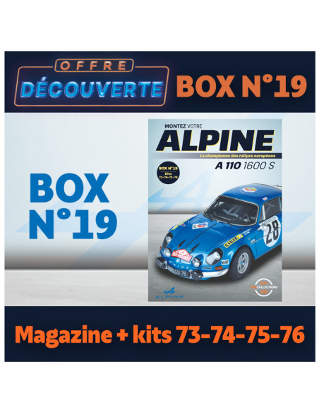 OFFRE DECOUVERTE  Alpine A110  Box 19 - Ixo Collections