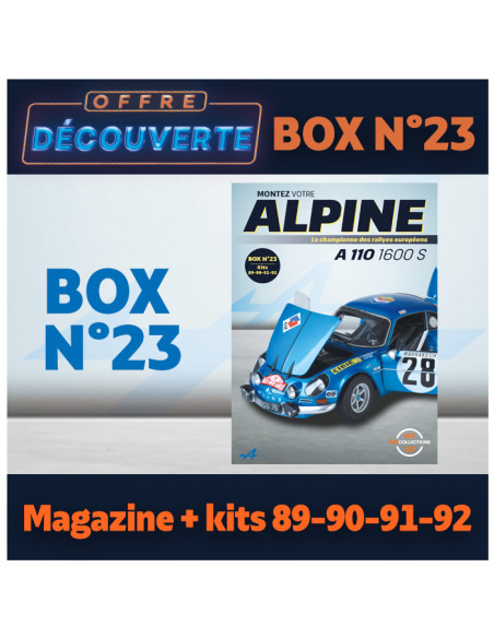 OFFRE DECOUVERTE  Alpine A110  Box 23 - IXO COLLECTIONS