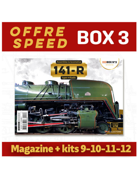 OFFRE SPEED Locomotive 141R - Box 2 & 3 - IXOCOLLECTIONS