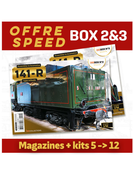 OFFRE SPEED Locomotive 141R - Box 2 & 3 - IXOCOLLECTIONS -