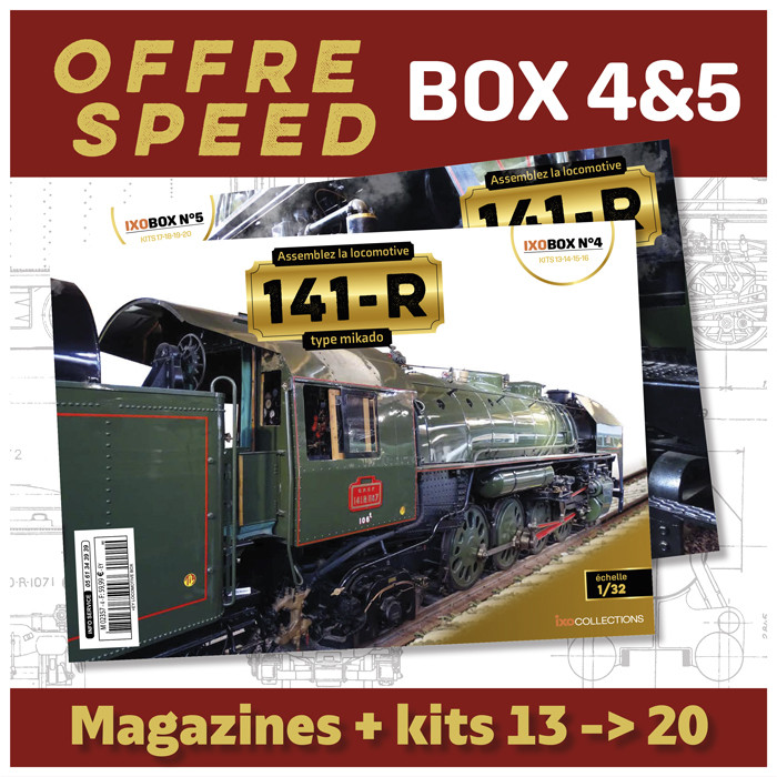 OFFRE SPEED Locomotive 141R - Box 4 & 5 - IXOCOLLECTIONS