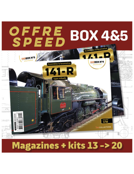 OFFRE SPEED Locomotive 141R - Box 4 & 5 - IXOCOLLECTIONS