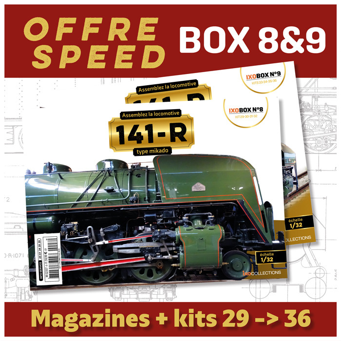 OFFRE SPEED Locomotive 141R - Box 8 & 9 IXOCOLLECTIONS