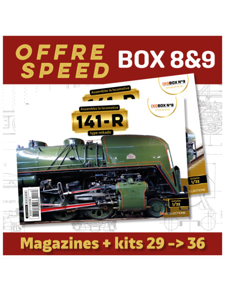 OFFRE SPEED Locomotive 141R - Box 8 & 9 IXOCOLLECTIONS