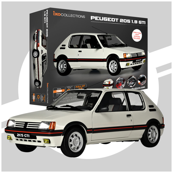 Peugeot 205 GTi 1.9 Blanche - Full Kit 1/8 IXOCOLLECTIONS