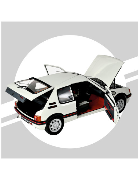 Peugeot 205 GTi 1.9 Blanche - Full Kit 1/8 IXOCOLLECTIONS