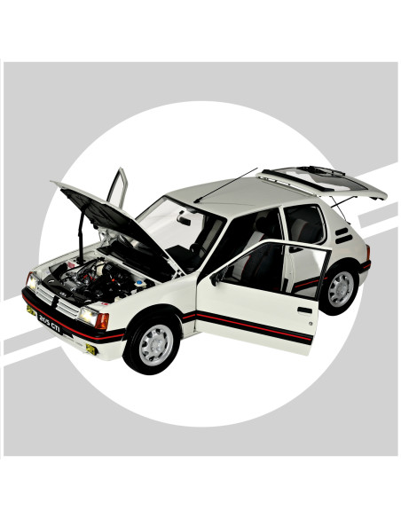 Peugeot 205 GTi 1.9 Blanche - Full Kit 1/8 IXOCOLLECTIONS