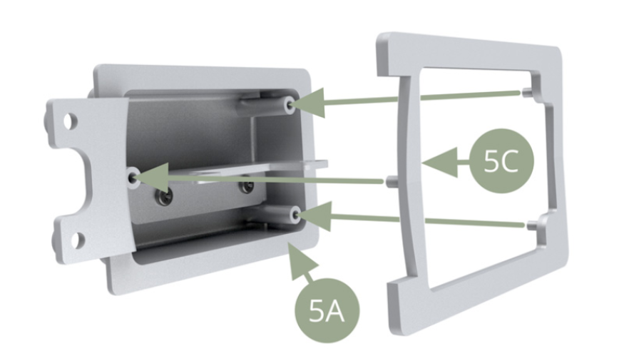 Fit 5C Spacer plate to 5A Oil sump.