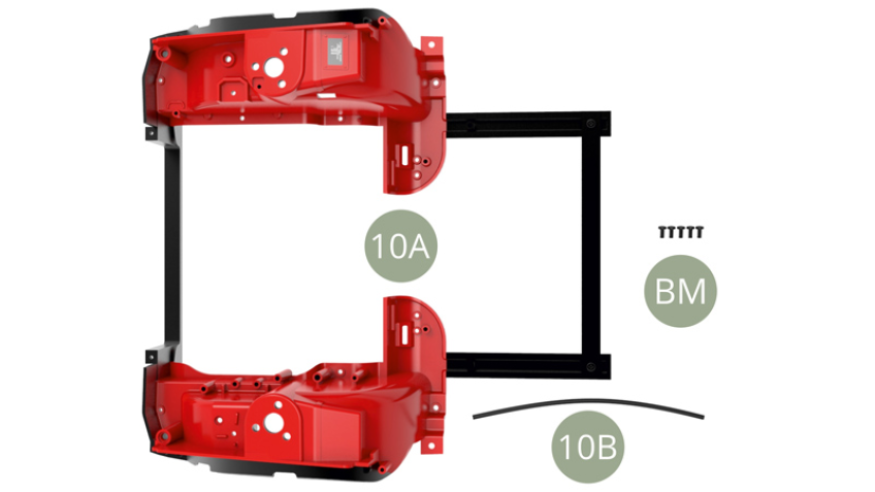 10A Front wheel arc frame10B HoseBM M 2.0x4mm ( x5 )