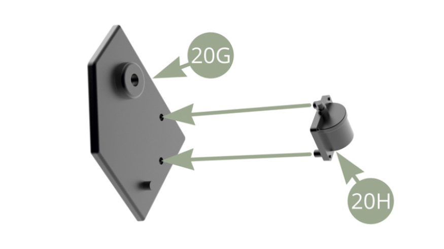 Fit 20H ignition coil to 20G Back plate.