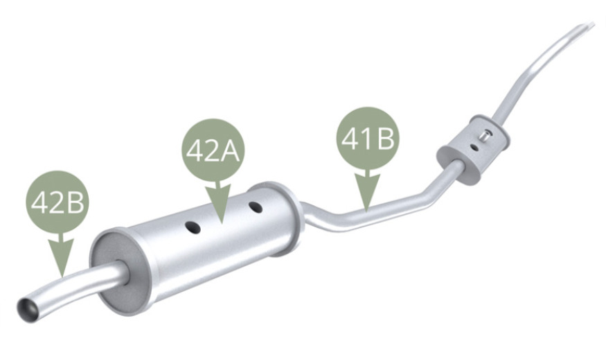 Assembled Exhaust line