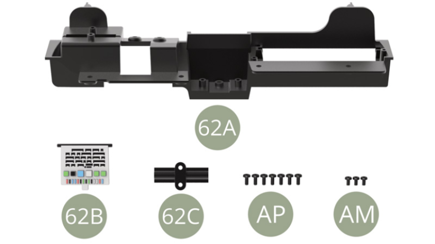 62A Panel de salpicadero62B Consola de fusibles62C AbrazaderaAP M1,7 x4mm ( x7 )AM M 1,7 x 3 mm (x 3)