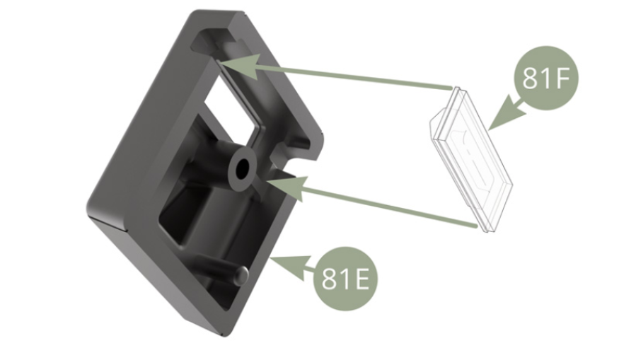 Fit 81F Interior lamp into 81E Lamp housing.