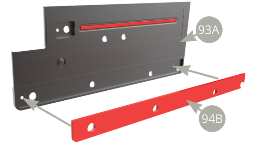 Fit 94B Deco plank to 93A Inner deco panel.