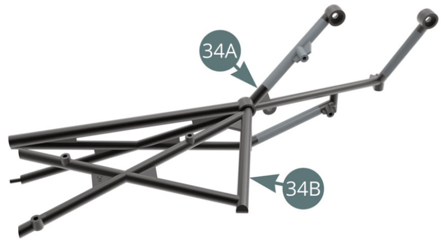 Vormontiertes Fahrgestell 34A-34B