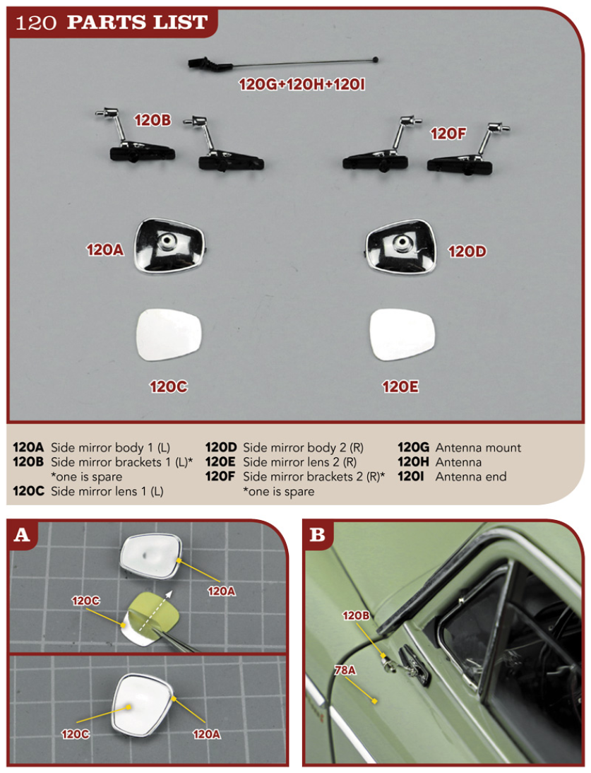 Part 120 (The pieces of #part 120 are in the pack 9.)