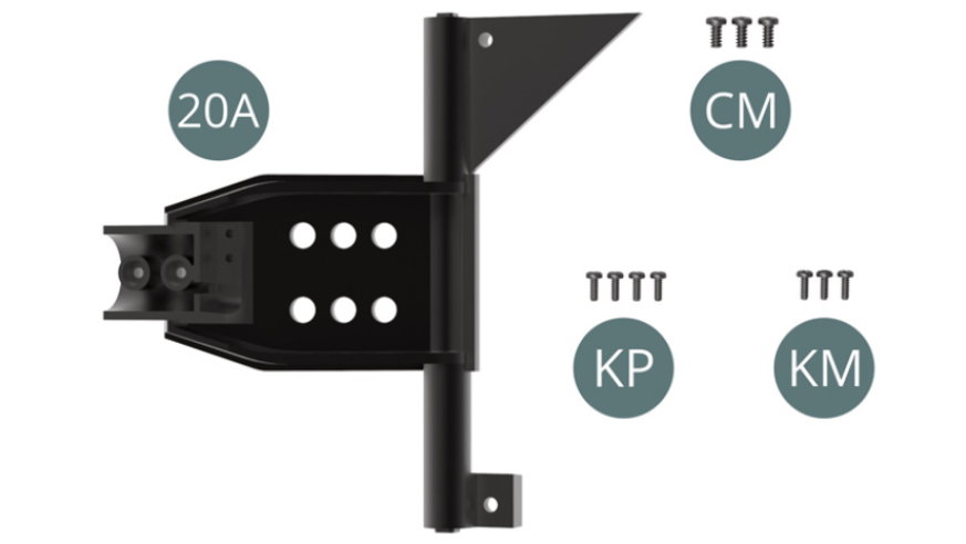 20A Cadre principalCM Vis M 2,0 x 4 mm (x 3)KP Vis M 1,4 x 4 mm (x 4)KM Vis M 1,4 x 4 mm (x 3)