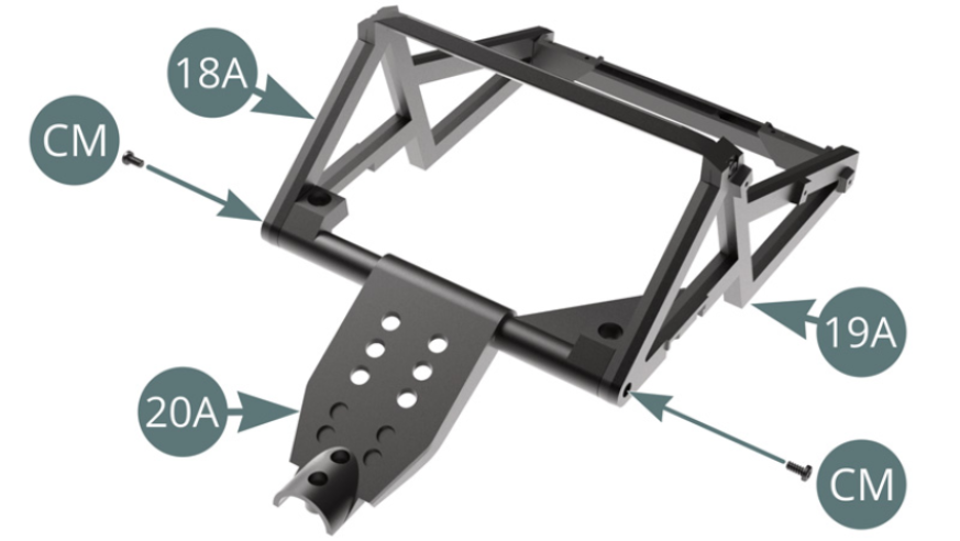 Engine cradle is assembled