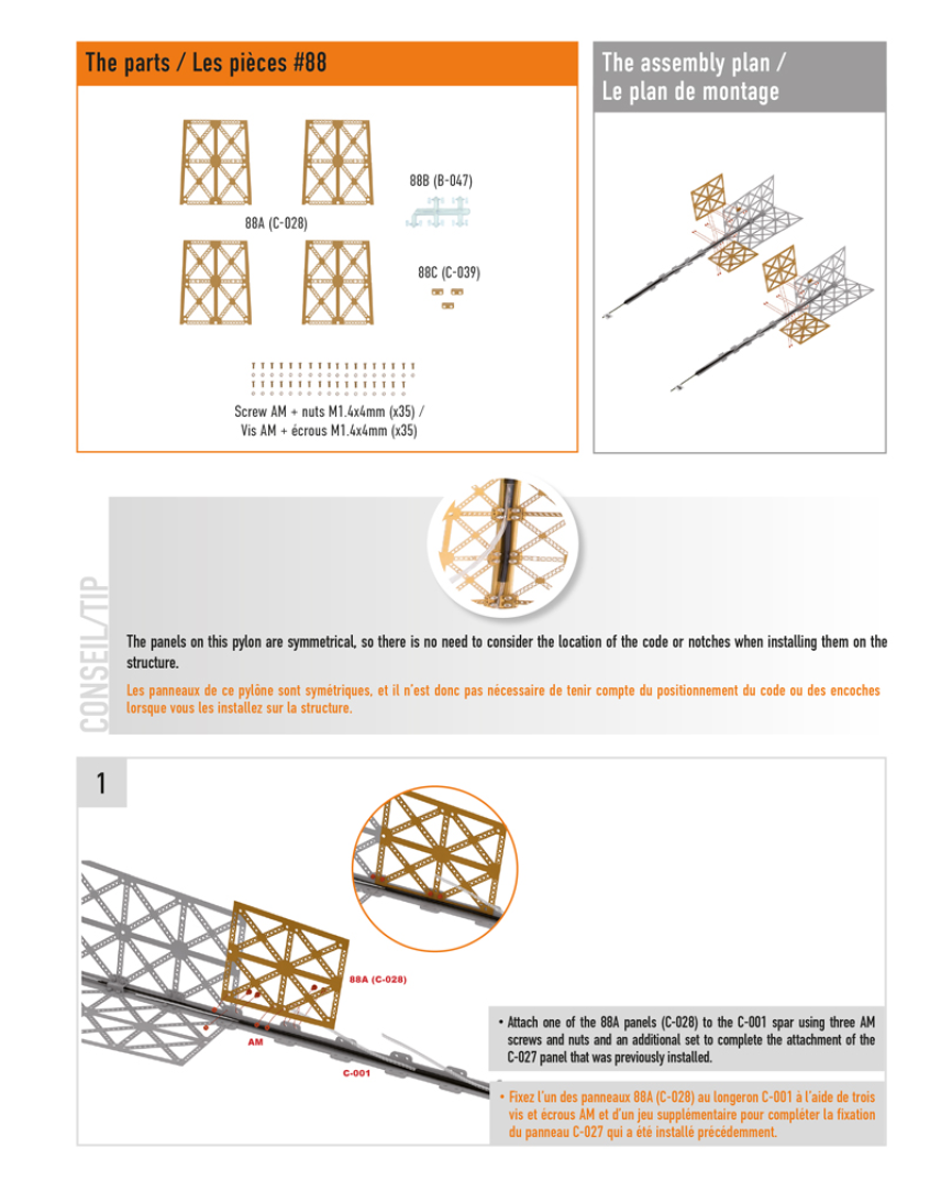 Part 88 (The pieces of #part 88 are in the pack 3.)