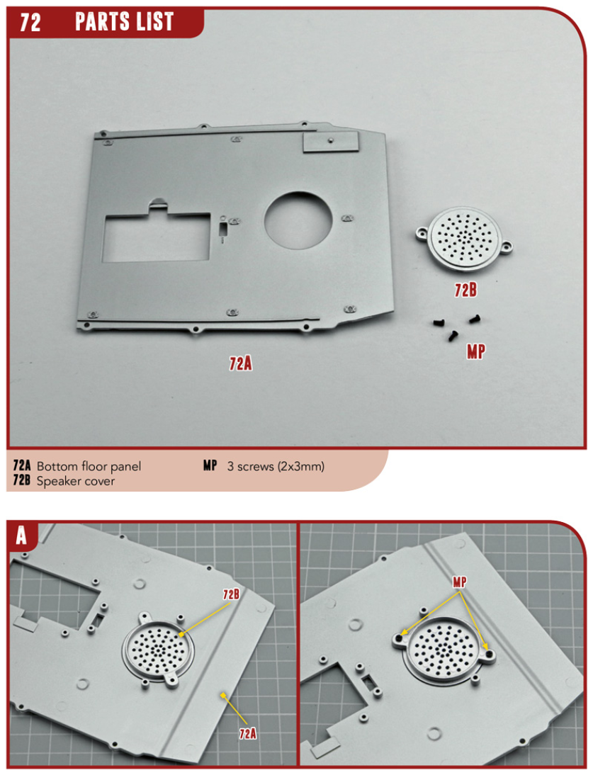 Part 72 (The pieces of #part 72 are in the pack 8a.)