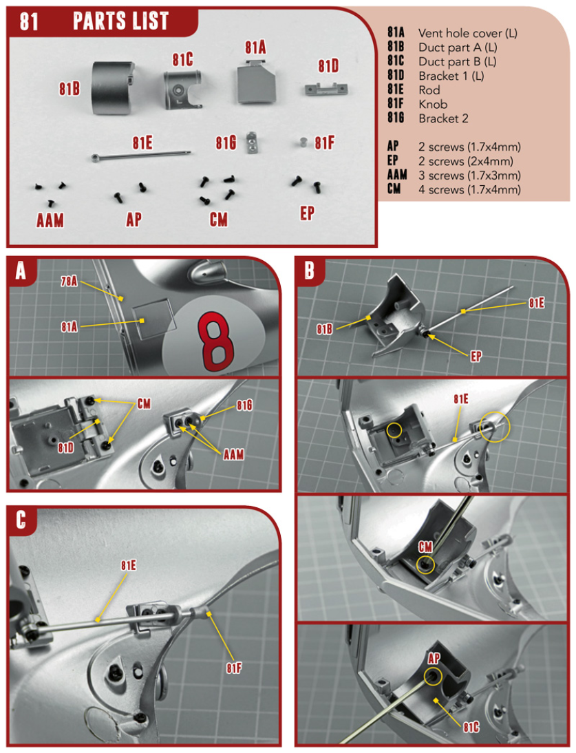 Part 81 (The pieces of #part 81 are in the pack 8a.)