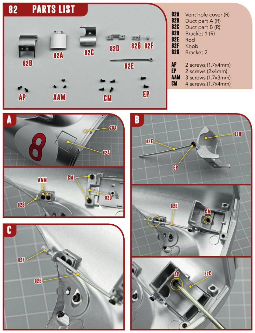 Part 82 (The pieces of #part 82 are in the pack 8a.)