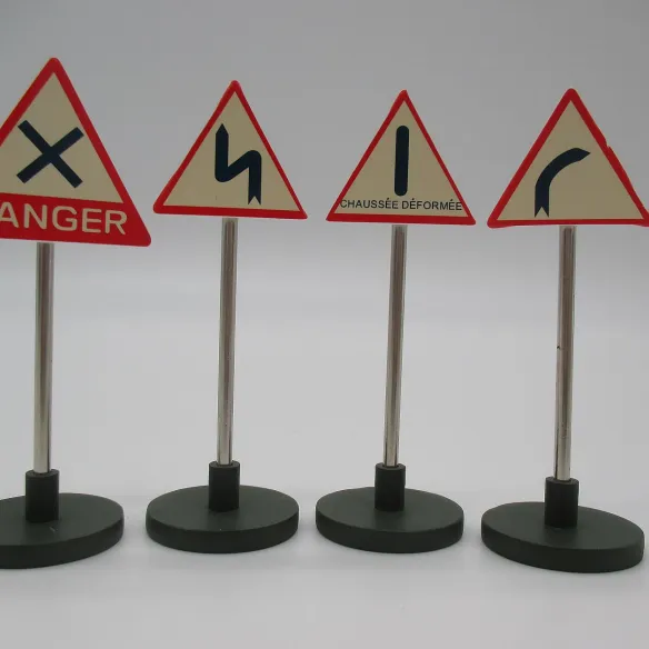 Set of 12 road signs "danger"