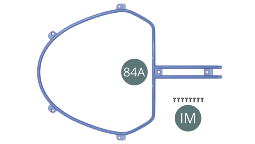 84A Roll bar superiore IM Vite M 1,7 x 3,5 mm (x 8)