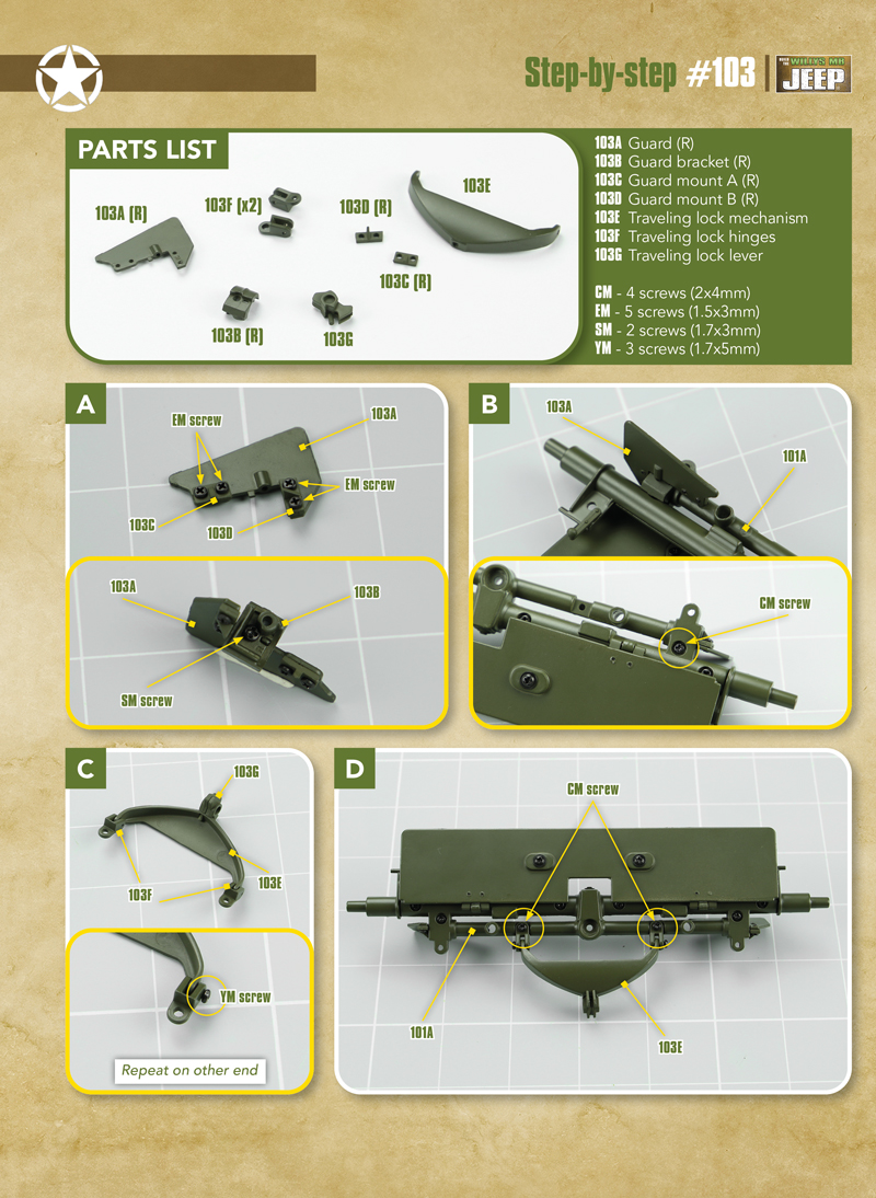 Part 103 (The pieces of #part 103 are in the pack 11.)