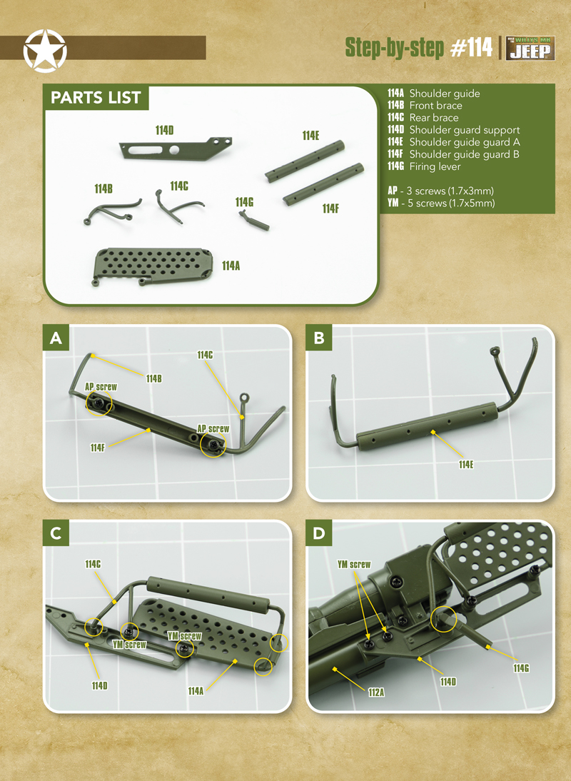 Part 114 (The pieces of #part 114 are in the pack 12.)