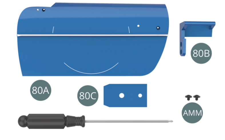 80C Leaf spring Screw AMM M 2.3 x 3 x 6 mm (x 2) 