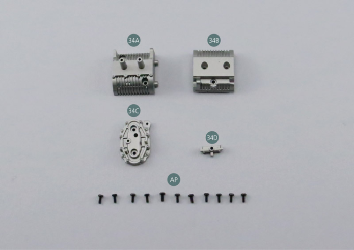 34D Elemento del turbocompressoreVite AP P 1,7 x 4 mm (x 11) 