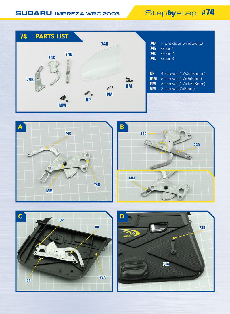 Part 74 (The pieces of #part 74 are in the pack 5.)