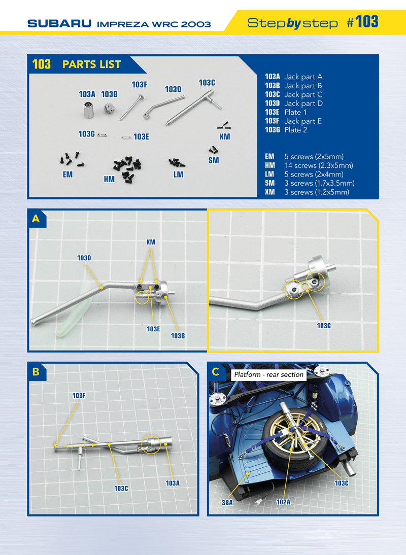 Part 103 (The pieces of #part 103 are in the pack 7.)