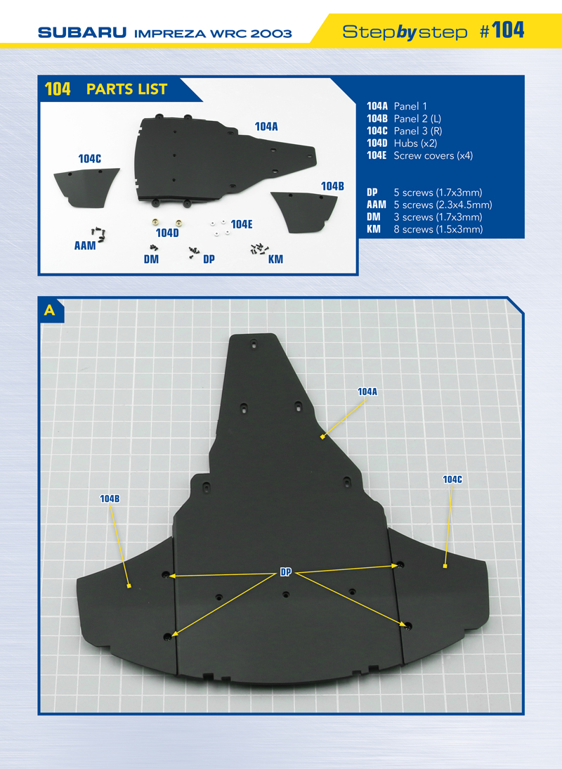 Part 104 (The pieces of #part 104 are in the pack 7.)