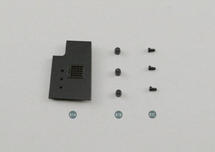 81A Painel de bordo esquerdo 81B Interruptor (x 3) 