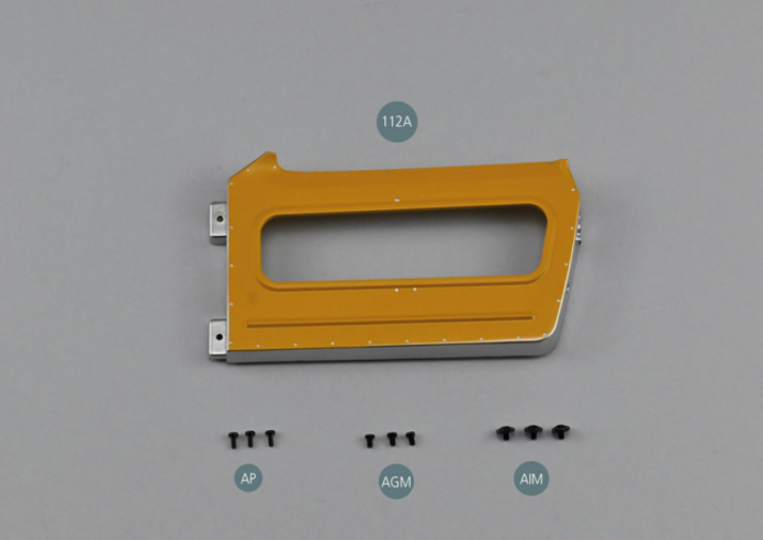 Screw AGM M 2.0 x 3 mm (x 3) Flat head screw AIM M 2.0 x 3 x 6 mm (x 3)