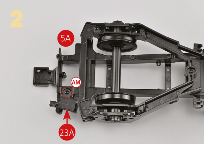 23H Pendulum and left brake shoe (L) 23I Pendulum and right brake shoe (R) 23J Brake shoe connecting bar Screw AM M1.7 x 4 (4 + 1) Screw BM M1.7 x 5 (2 + 1) Screw AP M1.7 x 4 (2 + 1)Screw KP M1,4 x 4 (4 + 1)