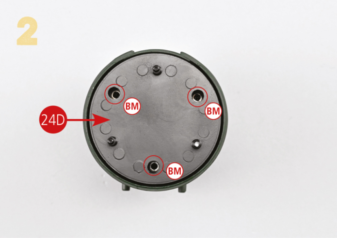 24D Bottom boiler casing Screw BM M1.7 x 5 (3 + 1)