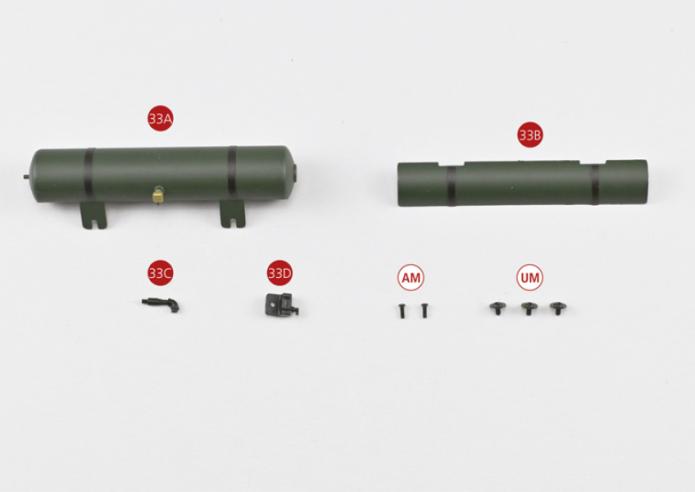 33A Compressed Air Tank Part 1 33B Compressed Air Tank Part 2 33C Fitting 