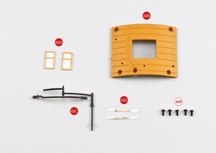 48A Vitrages avant 2 (x2)48B Toiture intérieure48C Tuyauterie48D Autocollant (x2)Vis AM M1,7 x 4 (4 + 1) 