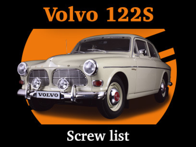 Volvo Full Kit screw list