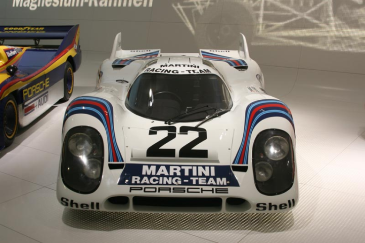 The Martini Racing Team's 917 KH, driven by Helmut Marko and Gijs Van Lennep, brought Porsche its second victory at the 1971 24 Hours of Le Mans. © IXO Collections SAS -All rights reserved. Photo credits © Archives & Collections Dominique Pascal