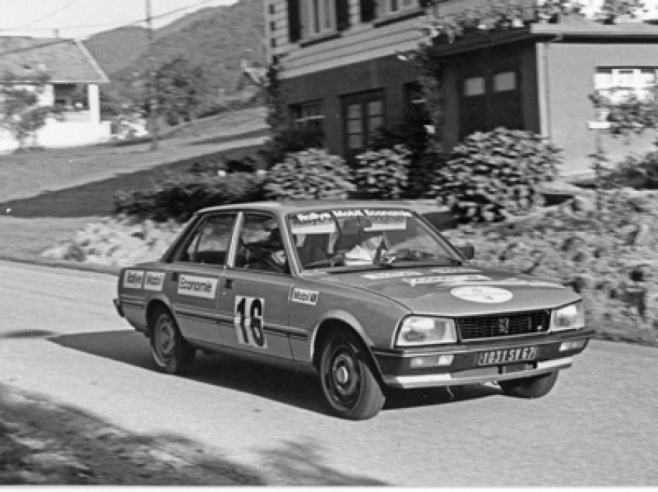 Although circuits remained its favourite field of competition, the 505 also took part in raids such as the Mobil Economy Rally in 1981. © IXO Collections SAS - Tous droits réservés. Crédits photo © Archives & Collections Dominique Pascal