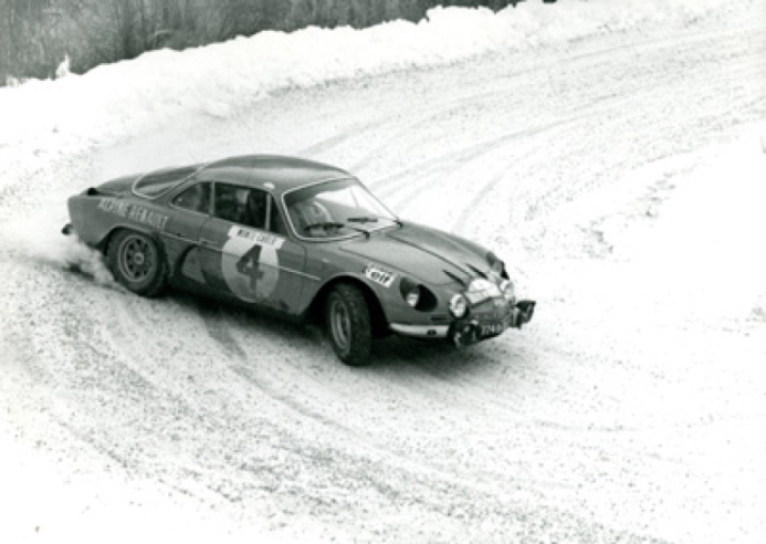 Jean-Pierre Nicolas came second in the 1969 Monte Carlo Rally in his Alpine-Renault A110.. © IXO Collections SAS - Tous droits réservés. Crédits photo © Archives & Collections