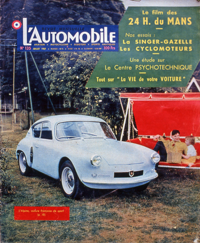 In the months following its presentation, the A 106 made the front pages of the trade press, which praised it as one of the rare French sports cars produced in series at the time. © IXO Collections SAS - Tous droits réservés. Crédits photo ©  Renault D.R. / Archives et Collections