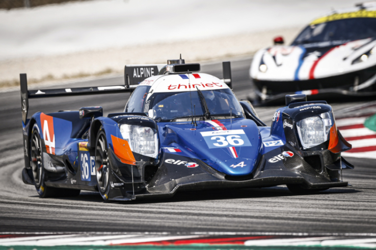 The Alpine No. 36, the 2018-2019 world champion, pictured here on the track in Barcelona. © IXO Collections SAS - Tous droits réservés. 