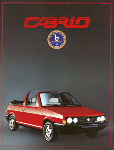 When Fiat removed the Ritmo Cabriolet from its catalogue in 1982, Bertone took over production under the name Bertone Supercabrio. © IXO Collections SAS - Tous droits réservés. Crédits photo © Lancia D.R.